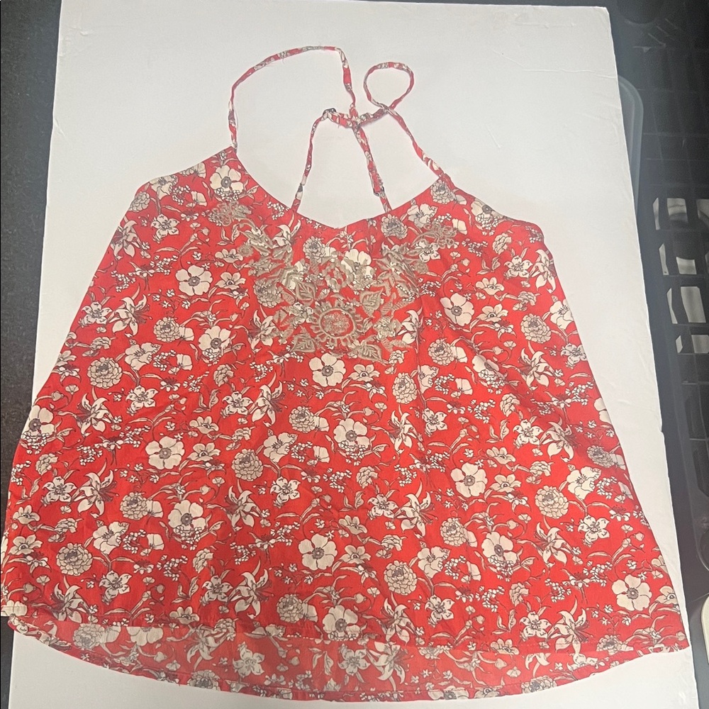 Hollister Red Floral Camisole